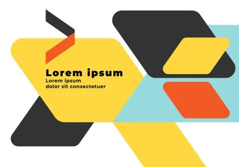 Geometric abstract background with copy space Stock Illustration