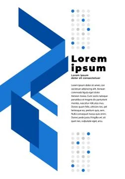 Geometric abstract background with copy space Stock Illustration