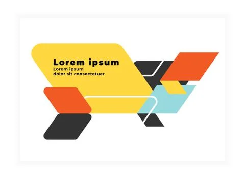 Geometric abstract background with copy space Stock Illustration