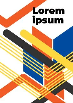 Geometric abstract background with copy space Stock Illustration