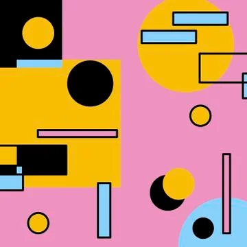 Geometric abstract background. Design for poster, greeting card and more . Co Stock Illustration