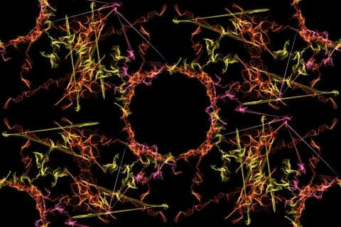 Geometric abstract background. Digital art. Stock Illustration
