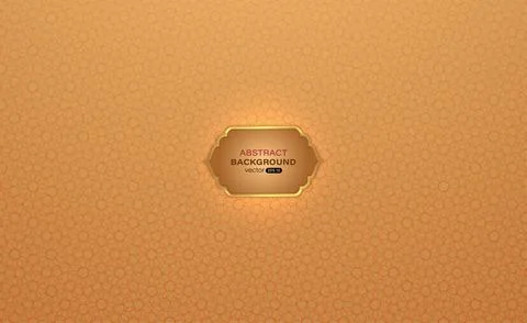 Geometric abstract background with gold frame Stock Illustration