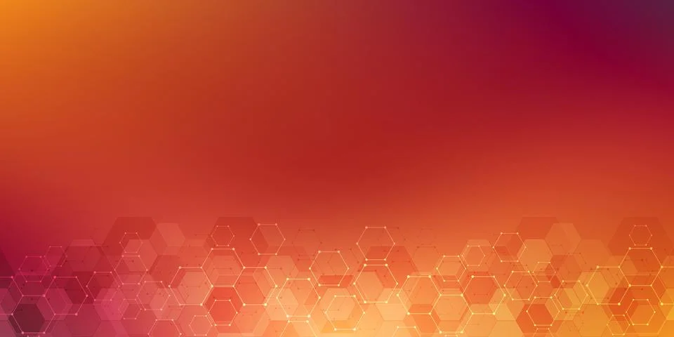 Geometric abstract background with hexagons elements. Medical background texture Stock Illustration