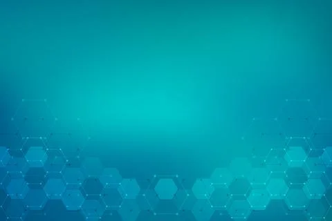 Geometric abstract background with hexagons elements. Medical background texture Stock Illustration