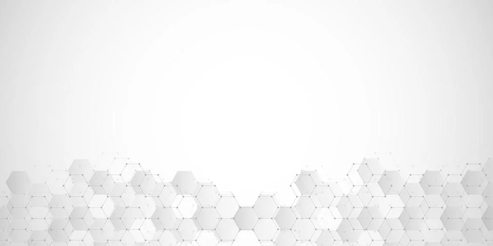 Geometric abstract background with hexagons elements. Medical background texture イラスト素材