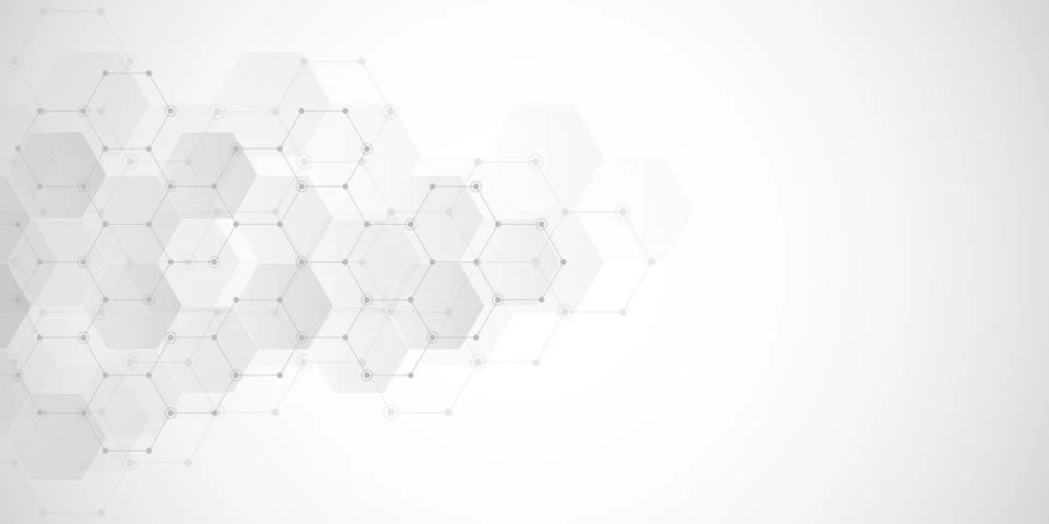 Geometric abstract background with hexagons elements. Medical background texture 스톡 일러스트