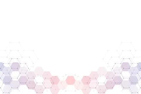 Geometric abstract background with hexagons elements. Medical background texture イラスト素材