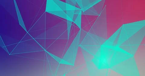 Geometric Abstract Background. Hi Tech Digital concept. Stock-Illustration