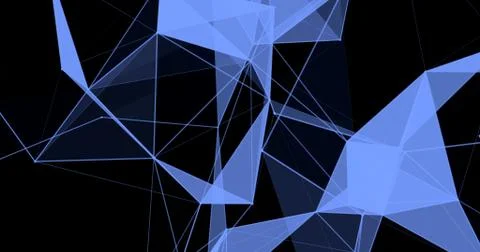 Geometric Abstract Background. Hi Tech Digital polygonal illustration. Stock Illustration