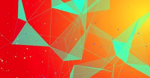 Geometric Abstract Background. Hi Tech Digital polygonal illustration. Stock-Illustration