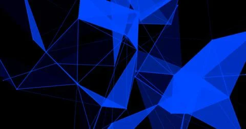 Geometric Abstract Background. Hi Tech Digital polygonal illustration. Stock Illustration