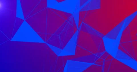 Geometric Abstract Background. Hi Tech Digital polygonal illustration. Stock-Illustration