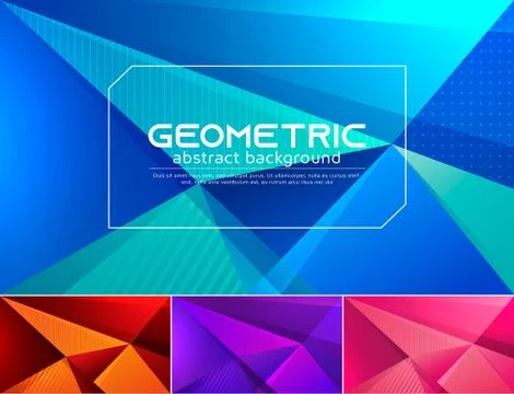 Geometric abstract background Stock Illustration