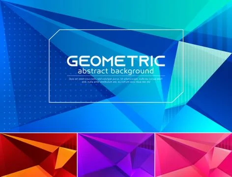 Geometric abstract background Stock Illustration