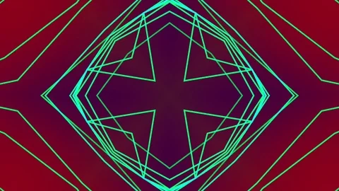 Geometric Abstract Background. Kaleidoscope Stock Footage 74012285