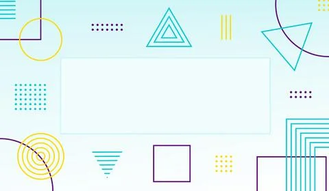 Geometric abstract background with line and shapes Stock-Illustration