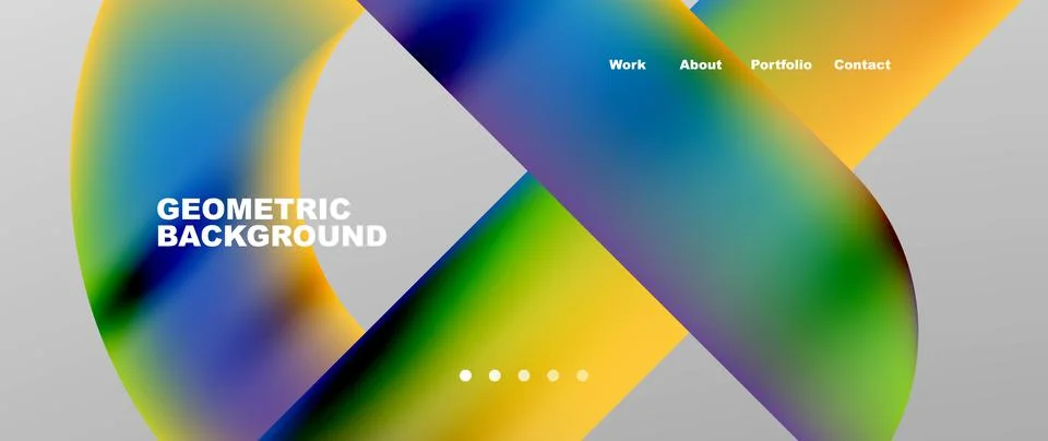 Geometric abstract background, line with fluid colors. Vector Illustration For Stock Illustration