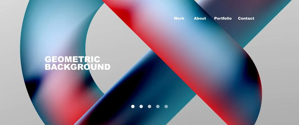 Geometric abstract background, line with fluid colors. Vector Illustration For 스톡 일러스트