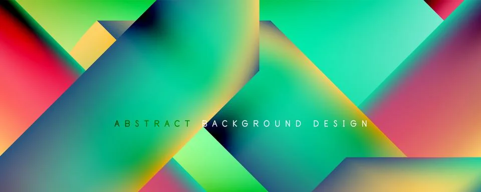 Geometric abstract background, line with fluid colors. Vector Illustration For Stock Illustration