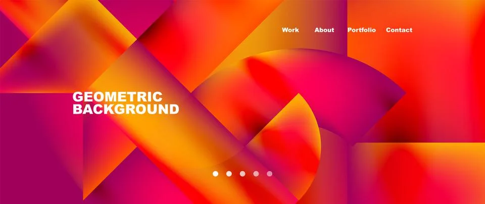 Geometric abstract background, line with fluid colors. Vector Illustration For Stock Illustration