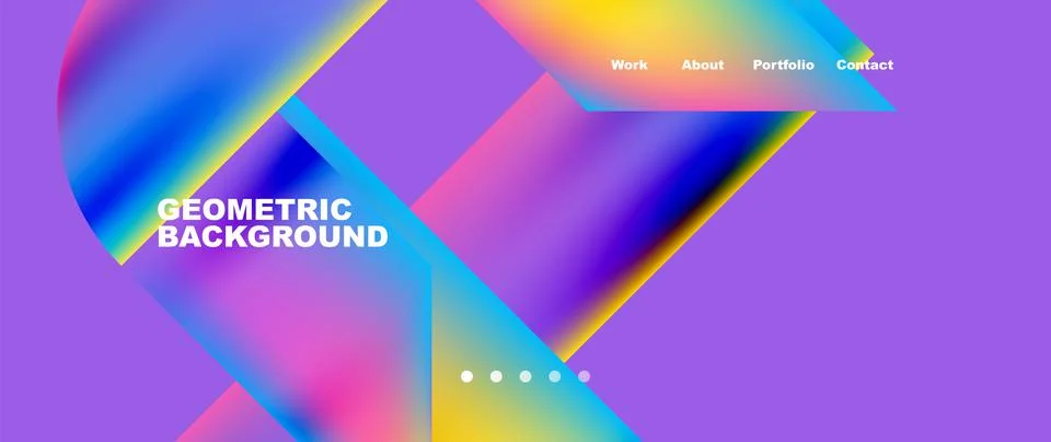 Geometric abstract background, line with fluid colors. Vector Illustration For Stock Illustration