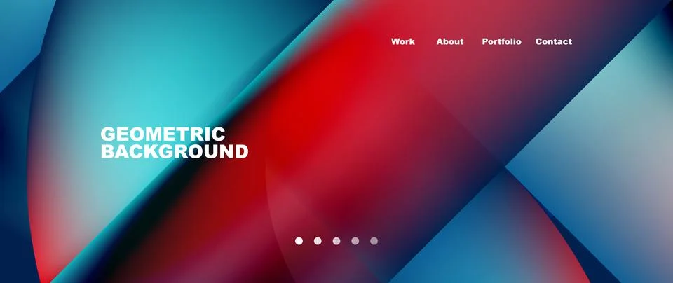 Geometric abstract background, line with fluid colors. Vector Illustration For Stock Illustration