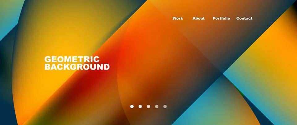 Geometric abstract background, line with fluid colors. Vector Illustration For Stock Illustration