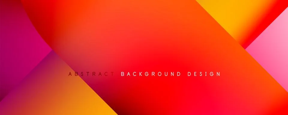 Geometric abstract background, line with fluid colors. Vector Illustration For Illustrazione stock
