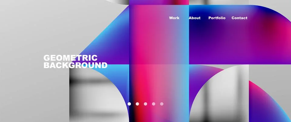 Geometric abstract background, line with fluid colors. Vector Illustration For Stock Illustration