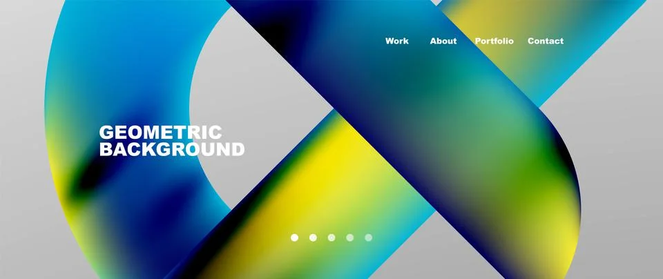 Geometric abstract background, line with fluid colors. Vector Illustration For Stock Illustration