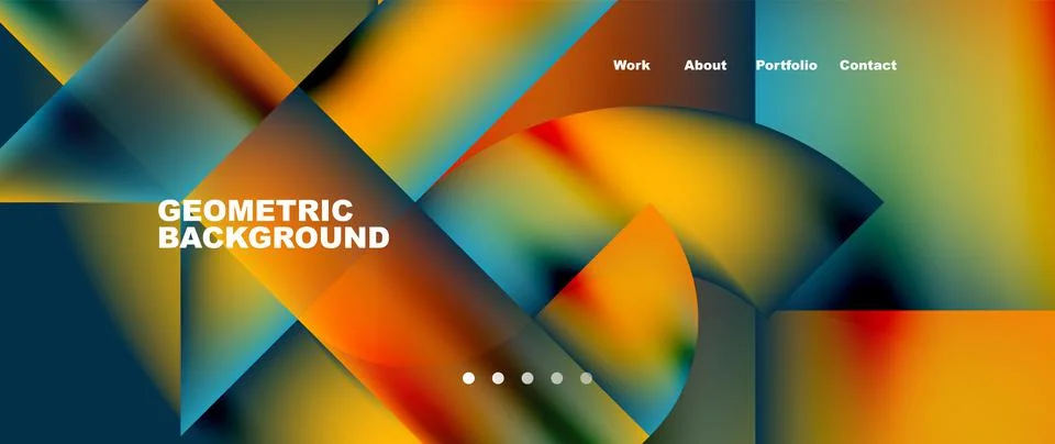 Geometric abstract background, line with fluid colors. Vector Illustration For イラスト素材