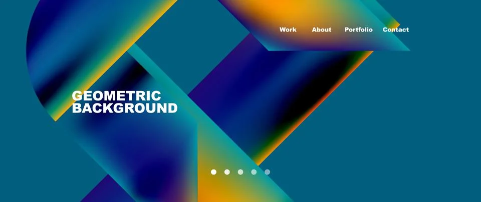 Geometric abstract background, line with fluid colors. Vector Illustration For Stock Illustration