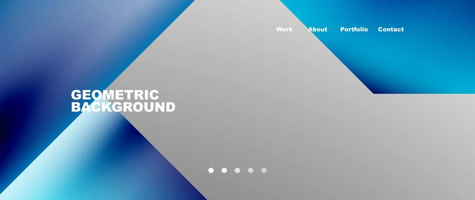 Geometric abstract background, line with fluid colors. Vector Illustration For Illustrazione stock