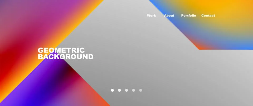 Geometric abstract background, line with fluid colors. Vector Illustration For Stock Illustration