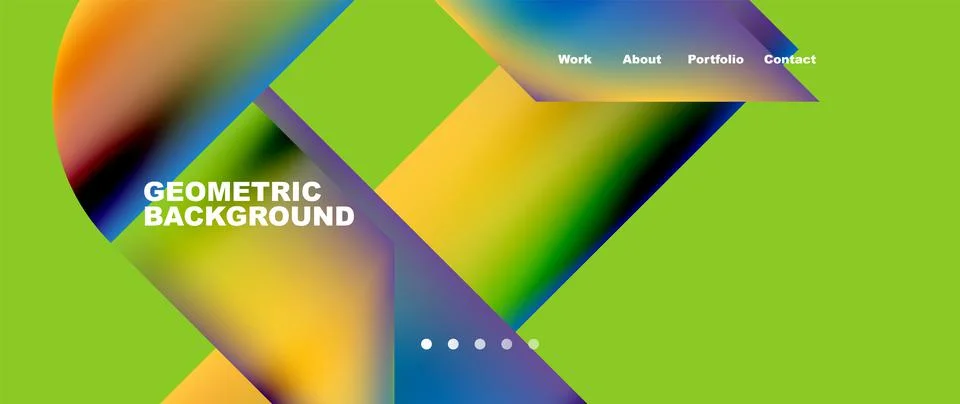 Geometric abstract background, line with fluid colors. Vector Illustration For Stock Illustration