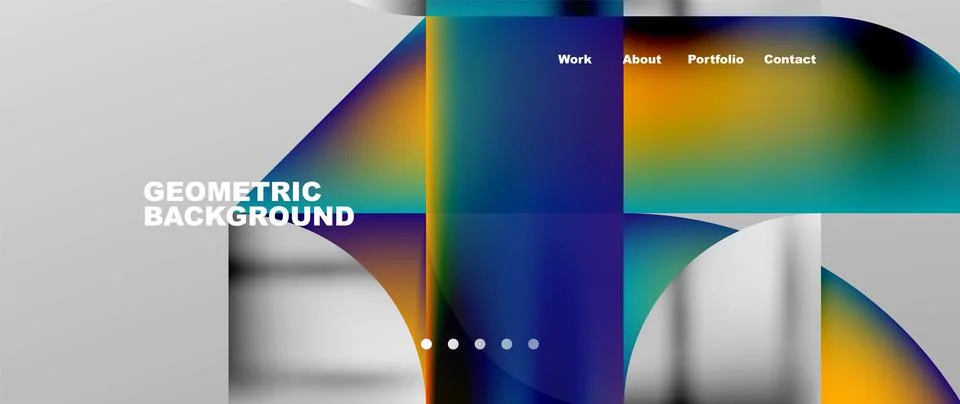 Geometric abstract background, line with fluid colors. Vector Illustration For 스톡 일러스트
