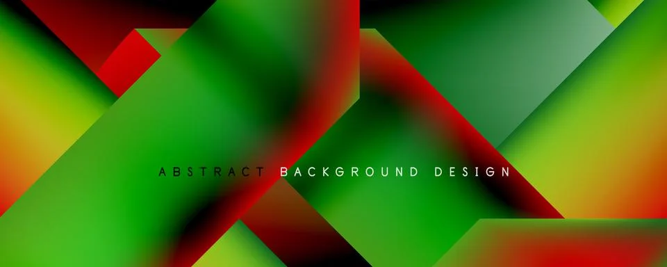 Geometric abstract background, line with fluid colors. Vector Illustration For Illustrazione stock