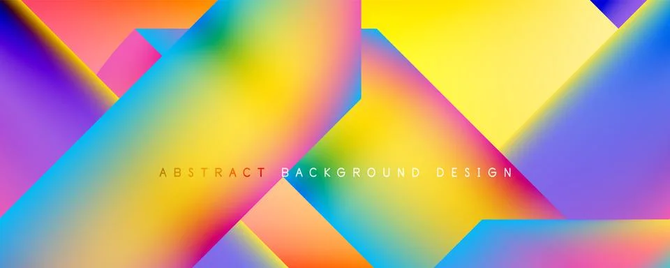 Geometric abstract background, line with fluid colors. Vector Illustration For Stock Illustration