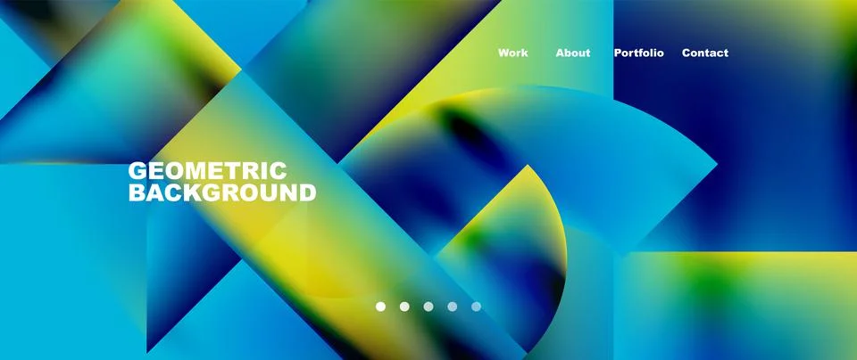 Geometric abstract background, line with fluid colors. Vector Illustration For Stock Illustration