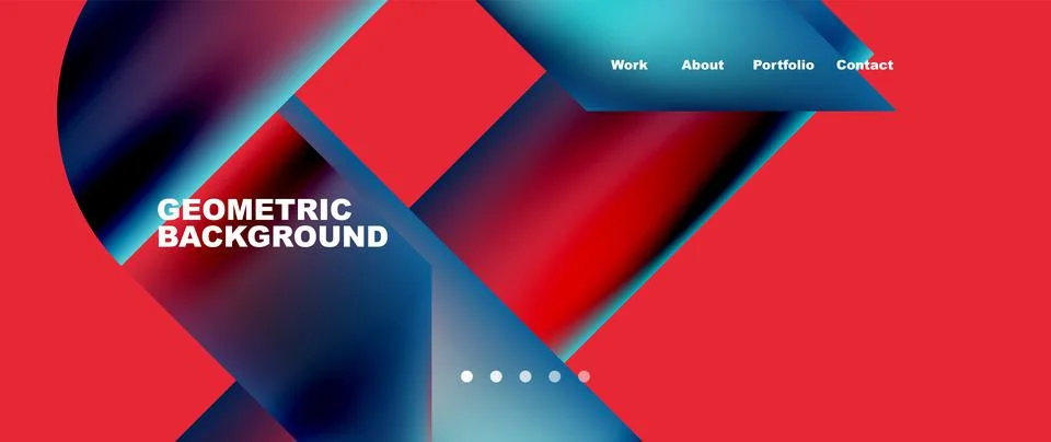 Geometric abstract background, line with fluid colors. Vector Illustration For Stock Illustration