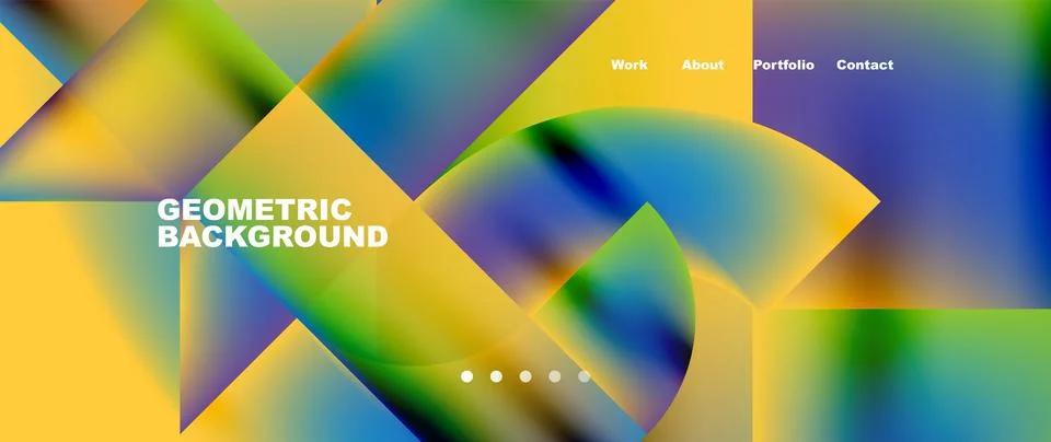 Geometric abstract background, line with fluid colors. Vector Illustration For 스톡 일러스트