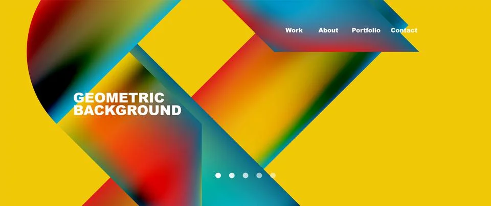 Geometric abstract background, line with fluid colors. Vector Illustration For Stock Illustration