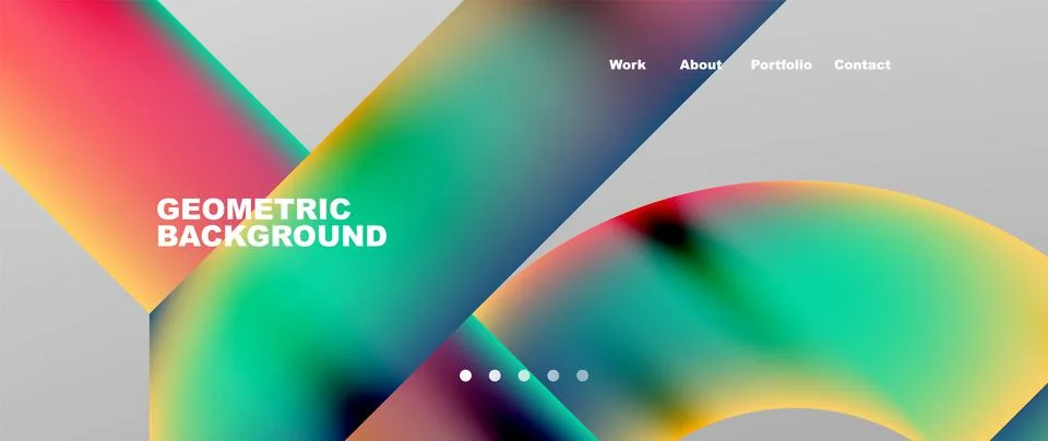 Geometric abstract background, line with fluid colors. Vector Illustration For Stock Illustration