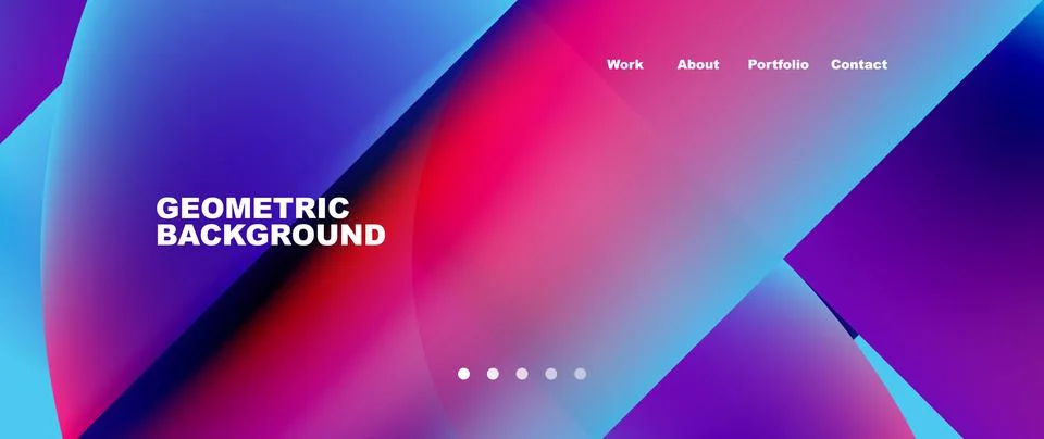 Geometric abstract background, line with fluid colors. Vector Illustration For Stock Illustration
