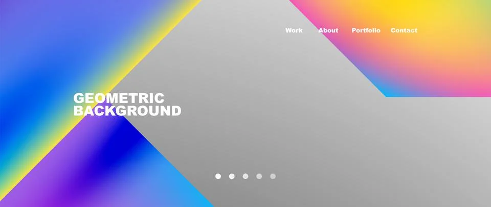 Geometric abstract background, line with fluid colors. Vector Illustration For Illustrazione stock