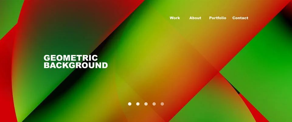 Geometric abstract background, line with fluid colors. Vector Illustration For Illustrazione stock