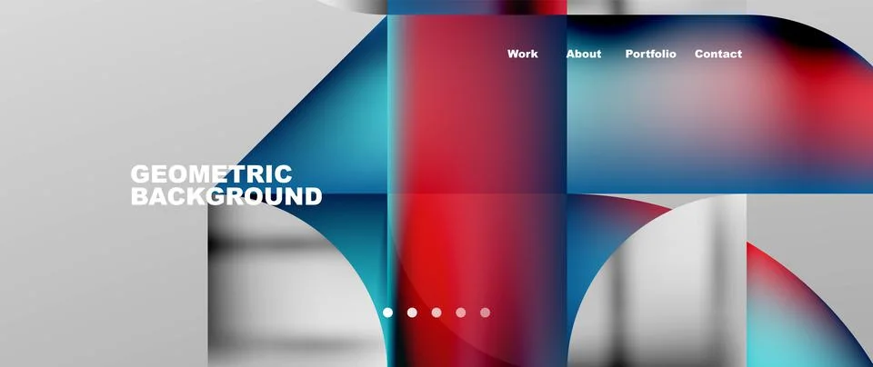 Geometric abstract background, line with fluid colors. Vector Illustration For Stock Illustration