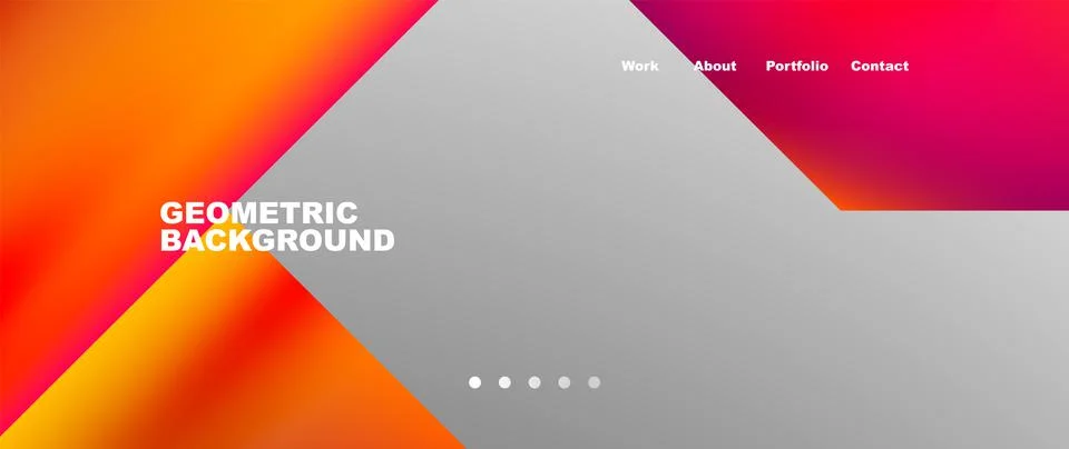 Geometric abstract background, line with fluid colors. Vector Illustration For Stock Illustration