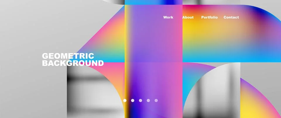 Geometric abstract background, line with fluid colors. Vector Illustration For イラスト素材